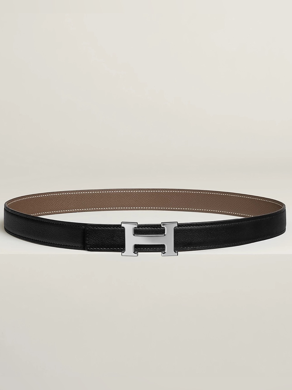 Hermès Mini H Belt Buckle & Reversible Leather Strap 24mm 75